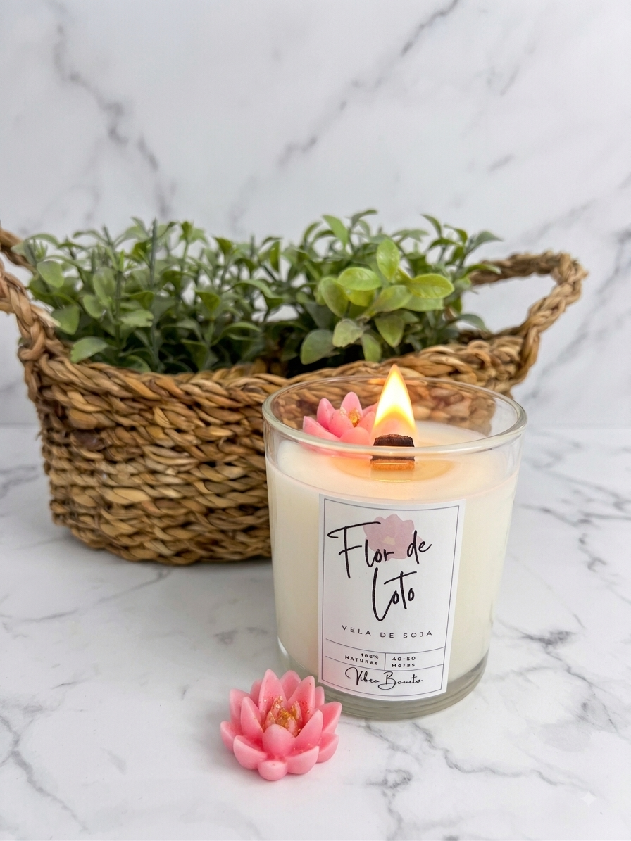 Vela Flor de Loto