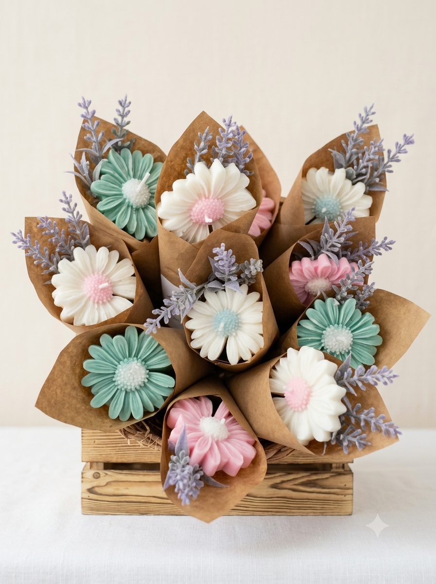 Ramitos Flores de cera.